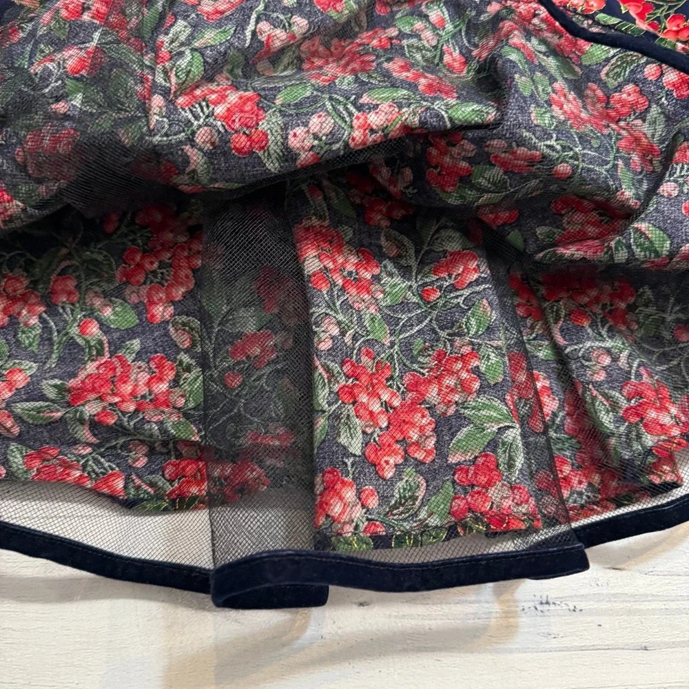 V ntage Bonnie‎ Jean girls red berries dress size 5